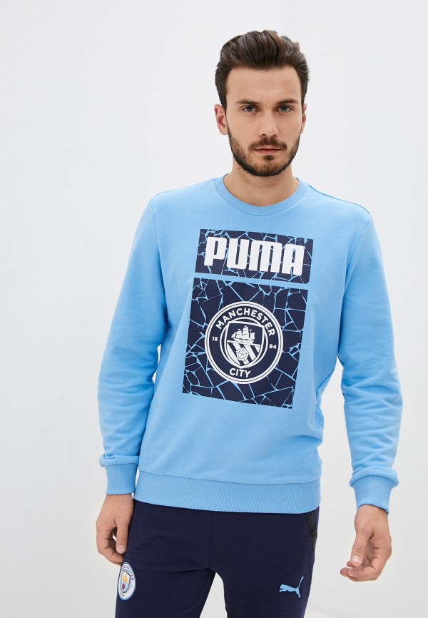 

Свитшот PUMA, Голубой, MCFC ftblCore Graphic Sweater