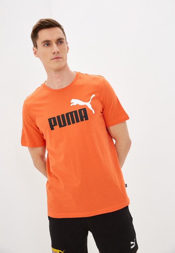 

Футболка PUMA, Оранжевый, ESS+ 2 Col Logo Tee