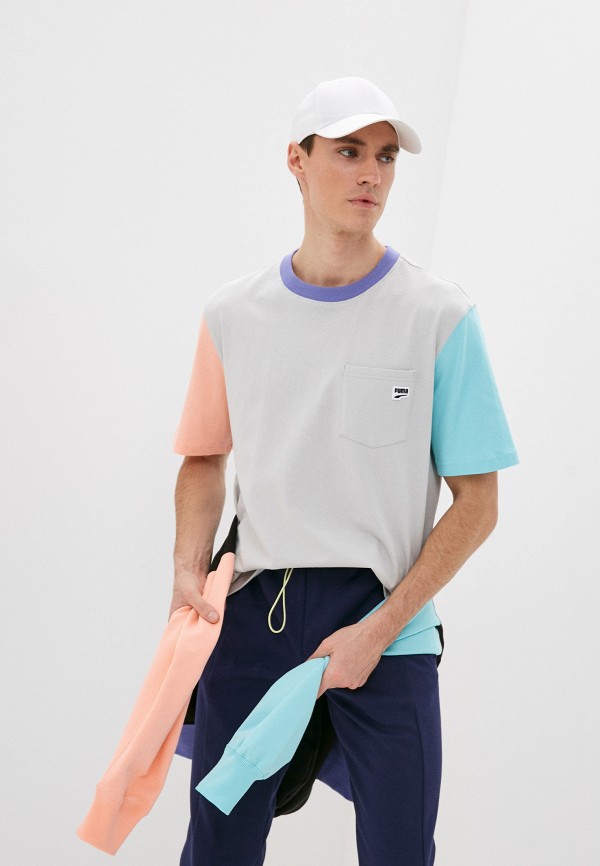 

Футболка PUMA, Серый, Downtown Pocket Tee