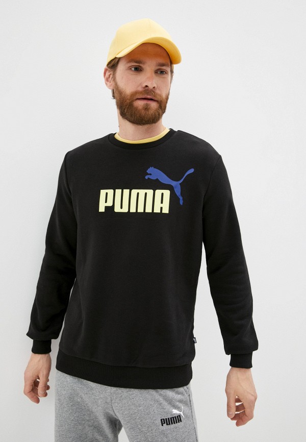 

Свитшот PUMA, Черный, ESS+ 2 Col Big Logo Crew TR