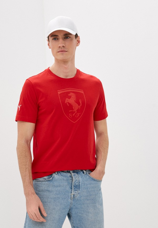 

Футболка PUMA, Красный, Ferrari Race Big Shield Tee tonal