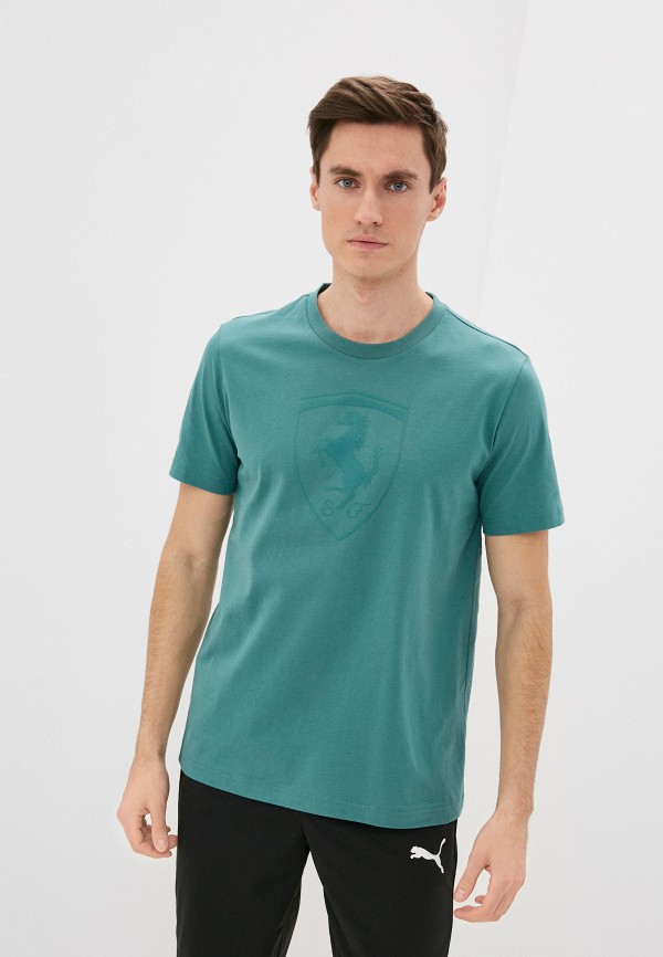 

Футболка PUMA, Зеленый, Ferrari Race Big Shield Tee tonal