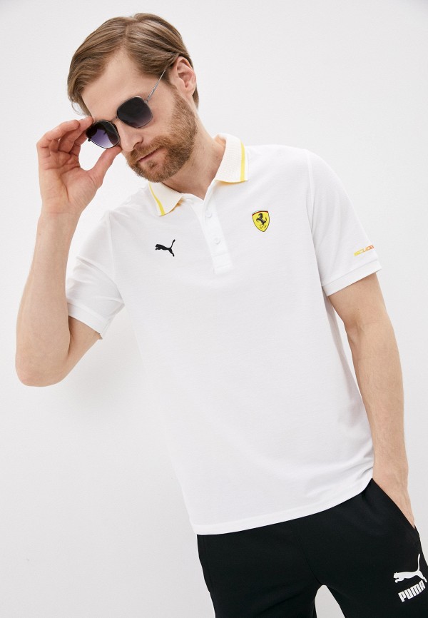 

Поло PUMA, Белый, Ferrari Race Polo