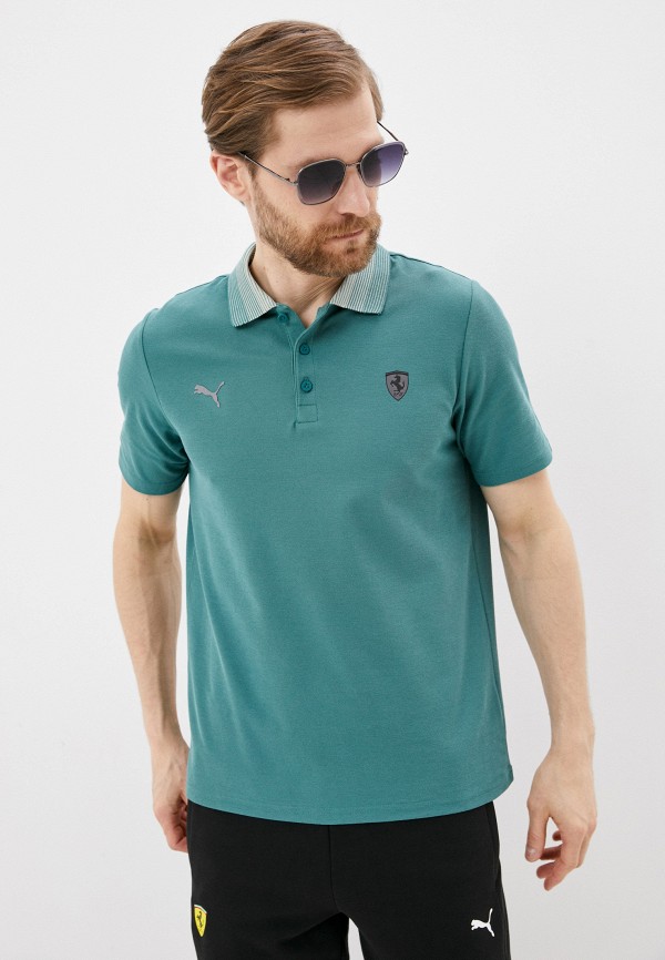

Поло PUMA, Бирюзовый, Ferrari Style Gradient Polo