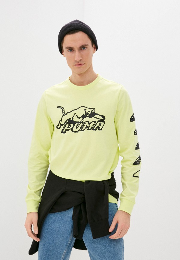 

Лонгслив PUMA, Желтый, Franchise LS Tee