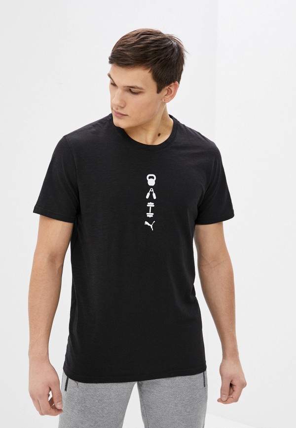

Футболка спортивная PUMA, Черный, PERFORMANCE GRAPHIC SS TEE