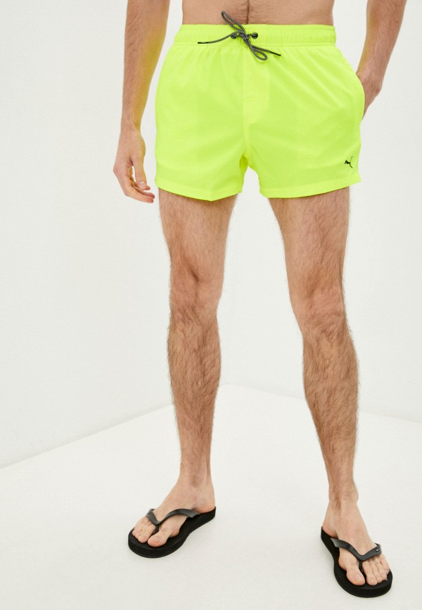 

Шорты для плавания PUMA, Желтый, PUMA SWIM MEN SHORT LENGTH SWIM SHORTS 1P