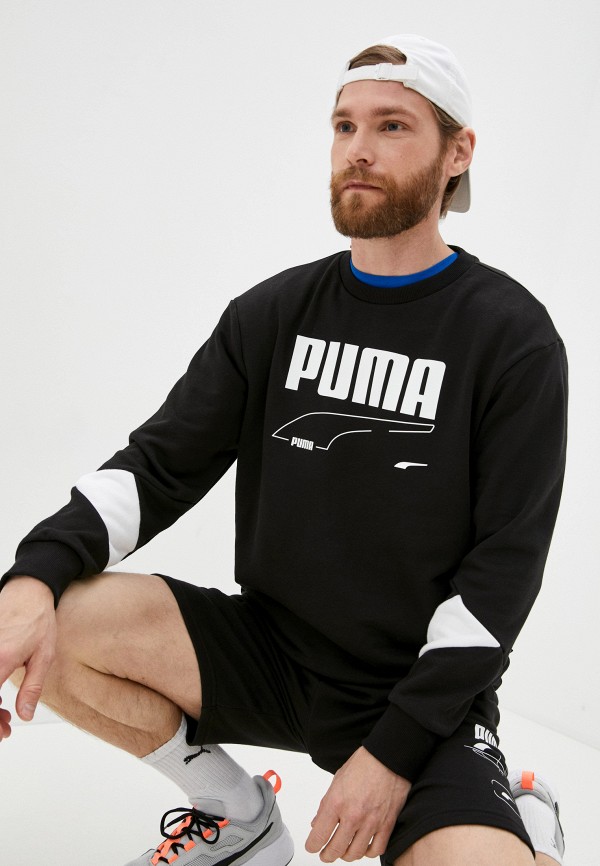 

Свитшот PUMA, Черный, REBEL Crew TR