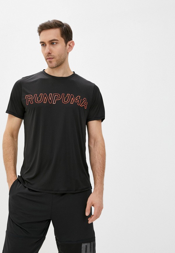 

Футболка спортивная PUMA, Черный, RUN LOGO SS TEE M