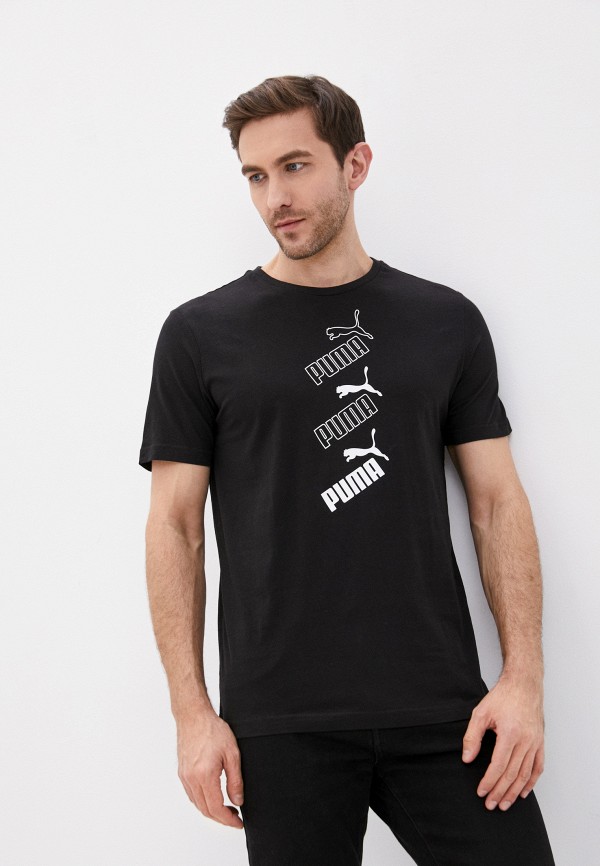 

Футболка PUMA, Черный, Amplified Stacked Logo Tee