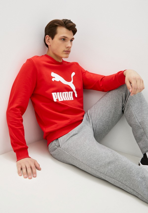 

Свитшот PUMA, Красный, Classics Logo Crew TR