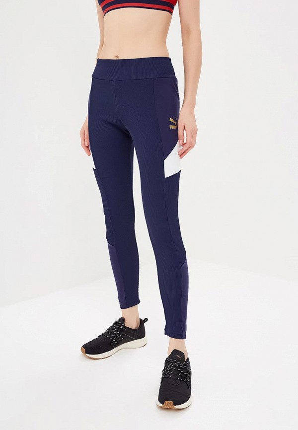 

Леггинсы PUMA, Retro Rib Legging, Синий