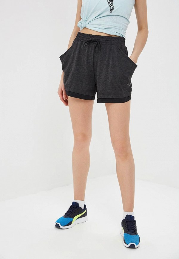 

Шорты спортивные PUMA, Soft Sports Drapey Shorts, Черный