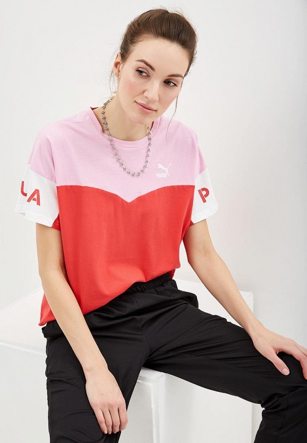 

Футболка PUMA, PUMA XTG Colorblock Tee, Красный