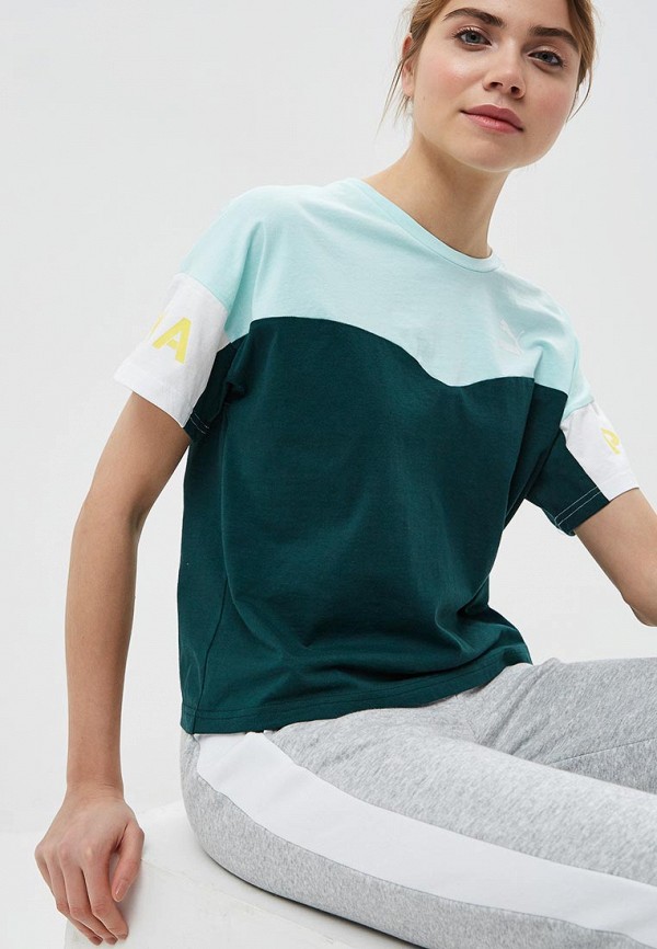 

Футболка PUMA, PUMA XTG Colorblock Tee, Зеленый
