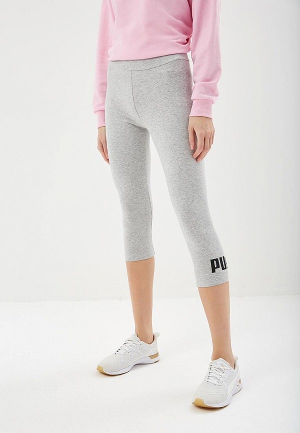 

Капри PUMA, ESS 3/4 Logo Leggings, Серый