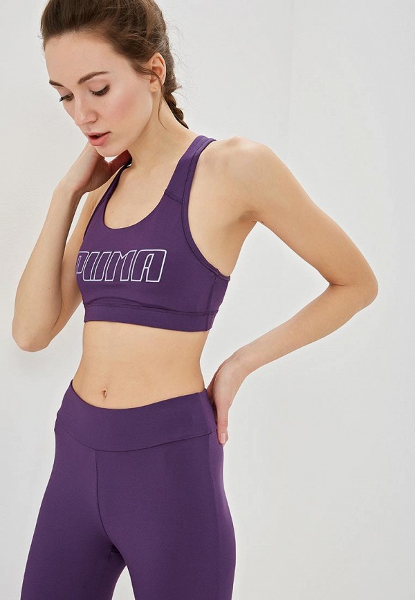 

Топ спортивный PUMA, Фиолетовый, 4Keeps Bra M