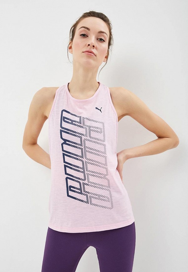 

Майка спортивная PUMA, Twist It Logo Tank, Розовый