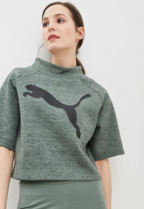

Свитшот PUMA, EVOSTRIPE Sweat Tee, Зеленый