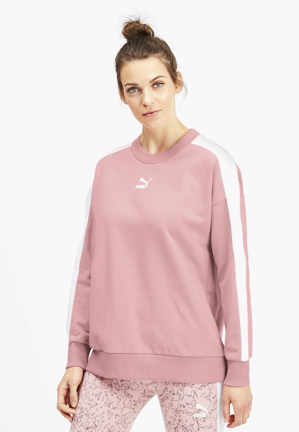 

Свитшот PUMA, Розовый, Classics T7 Crew