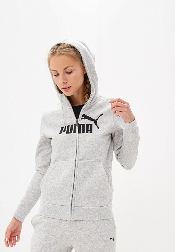 

Толстовка PUMA, Серый, ESS Logo Hooded Jacket FL