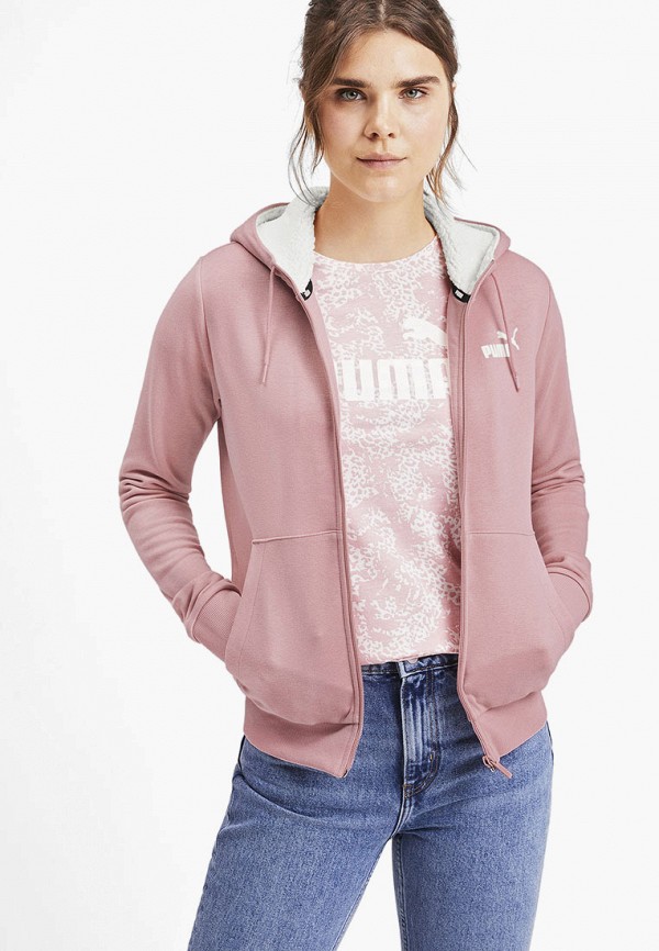 

Толстовка PUMA, Розовый, ESS+ Sherpa Hooded Jacket
