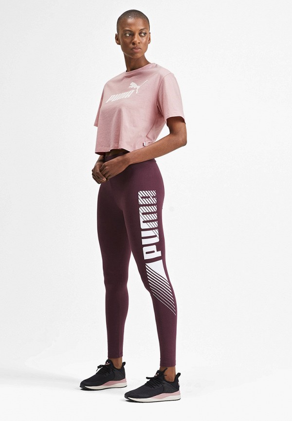 

Футболка спортивная PUMA, Розовый, ESS+ Cropped Logo Tee