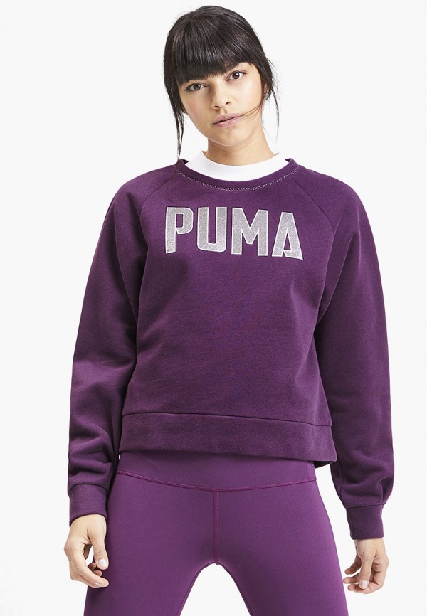 

Свитшот PUMA, Фиолетовый, Athletics Crew Sweat FL