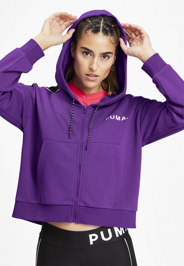 

Толстовка PUMA, Фиолетовый, Chase Cropped FZ Hoody