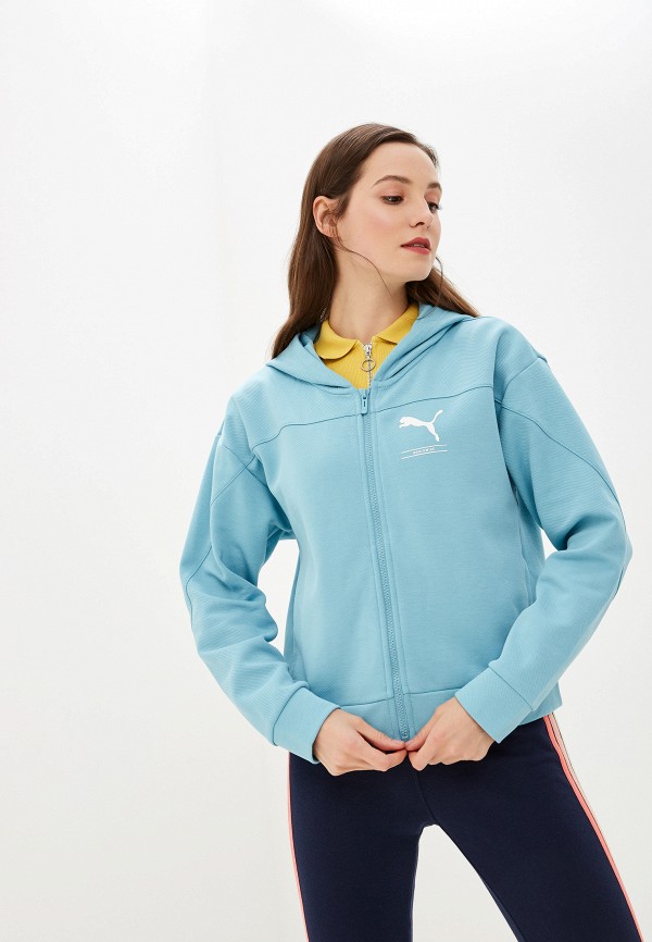 

Толстовка PUMA, Голубой, NU-TILITY FZ Hoody