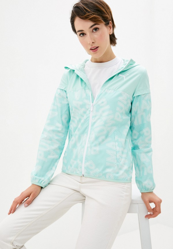

Ветровка PUMA, Бирюзовый, Essentials Windbreaker, AOP