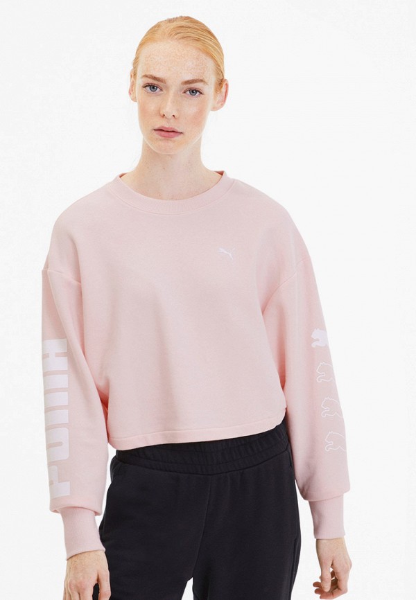 

Свитшот PUMA, Розовый, Rebel Crew Sweat TR
