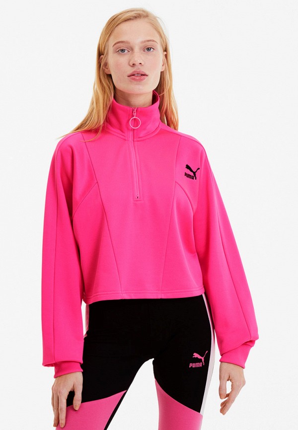 

Олимпийка PUMA, Розовый, TFS Cropped Half Zip