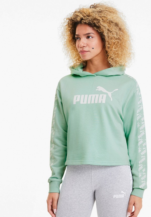 

Худи PUMA, Бирюзовый, Amplified Cropped Hoody TR