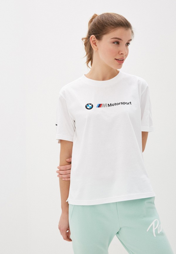 

Футболка спортивная PUMA, Белый, BMW MMS Wmn Logo Tee
