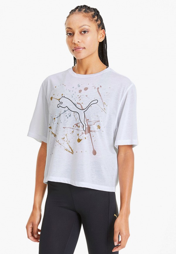 

Футболка спортивная PUMA, Белый, Metal Splash Graphic Tee