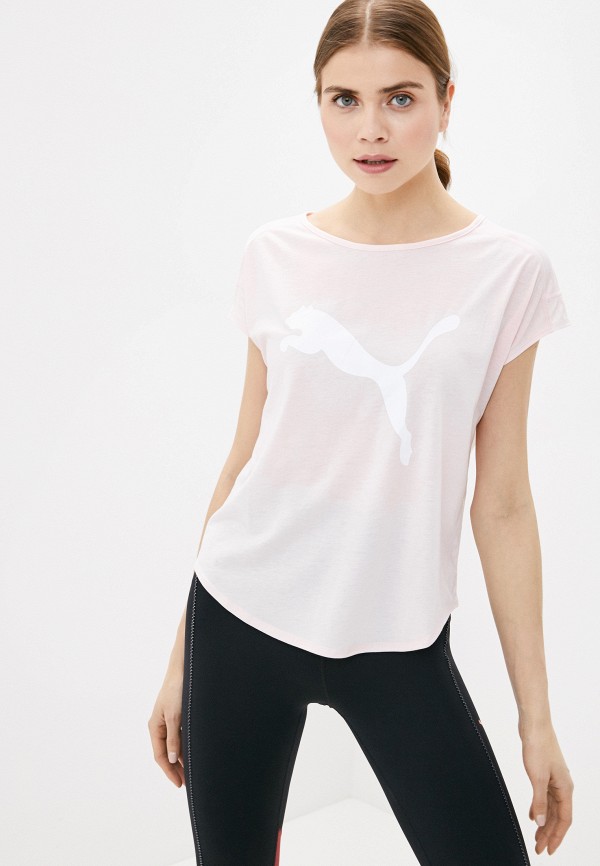 

Футболка спортивная PUMA, Розовый, Studio Mesh Cat Tee