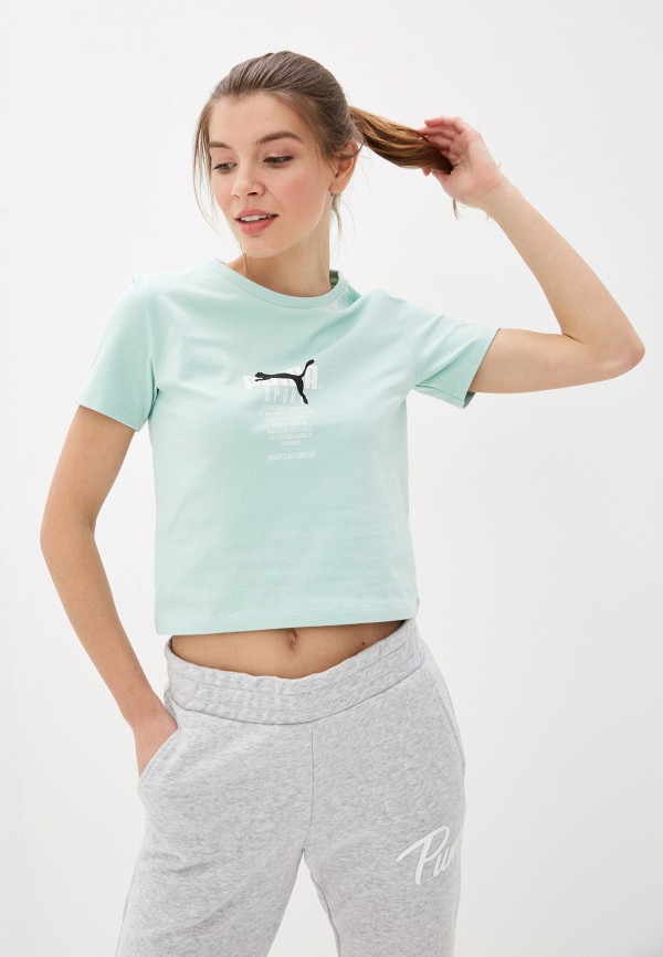 

Футболка PUMA, Бирюзовый, TFS Graphic Crop Top
