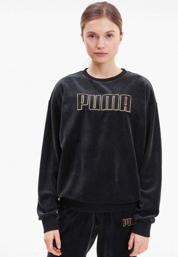 

Свитшот PUMA, Черный, Modern Basics Velour Crew