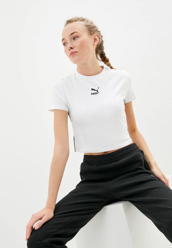 

Футболка PUMA, Белый, Classics Cropped Top