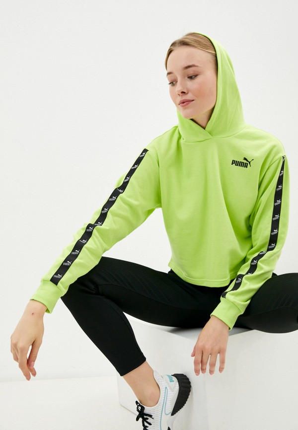 

Худи PUMA, Зеленый, Amplified Cropped Hoodie