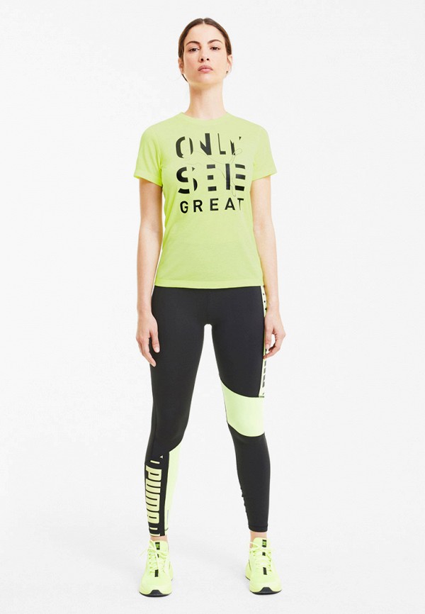 

Футболка спортивная PUMA, Зеленый, Performance Slogan SS Tee