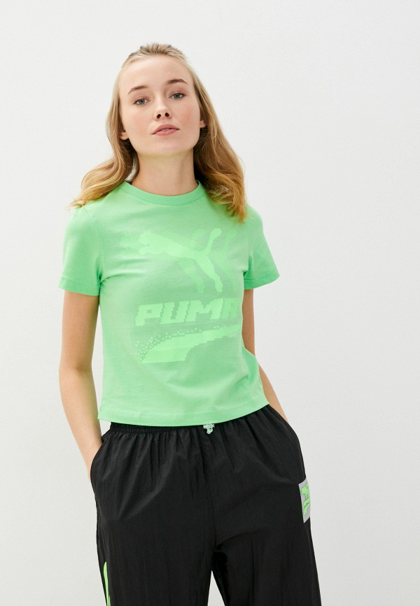 

Футболка PUMA, Зеленый, Evide Graphic Tee