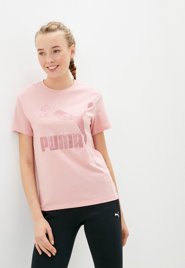 

Футболка PUMA, Розовый, Classics Logo Tee