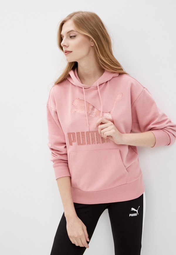 

Худи PUMA, Розовый, Classics Logo Hoodie