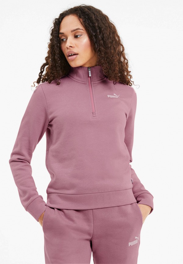 

Олимпийка PUMA, Розовый, ESS+ Half-Zip Crew