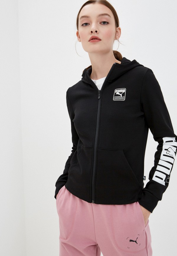 

Толстовка PUMA, Черный, Rebel Full-Zip Hoodie