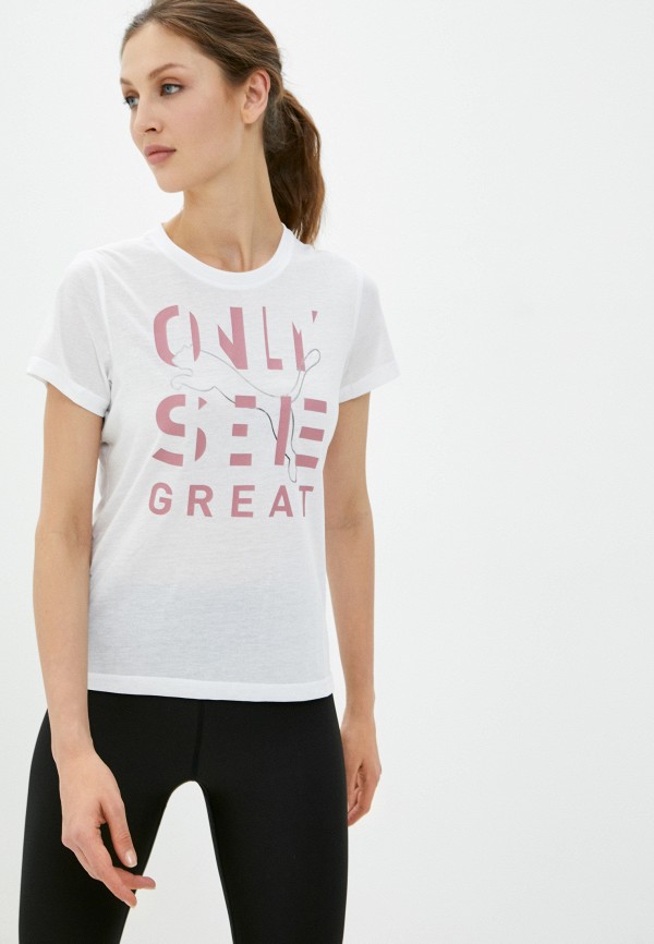 

Футболка спортивная PUMA, Белый, Performance Slogan Short Sleeve Tee