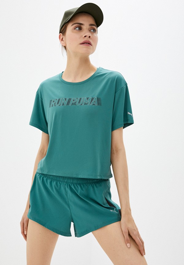 

Футболка спортивная PUMA, Бирюзовый, RUN LITE COOLadapt SKIMMER TEE W