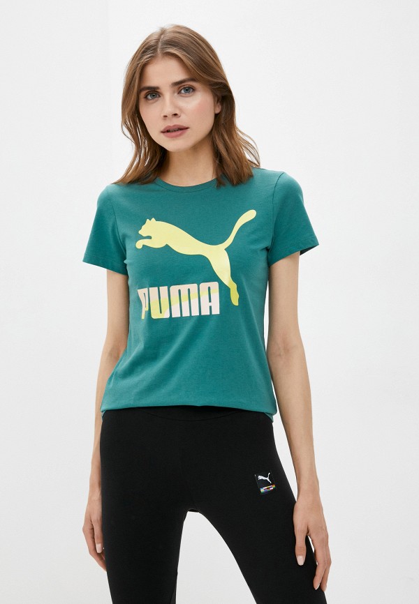 

Футболка PUMA, Бирюзовый, Classics Logo Tee (s)